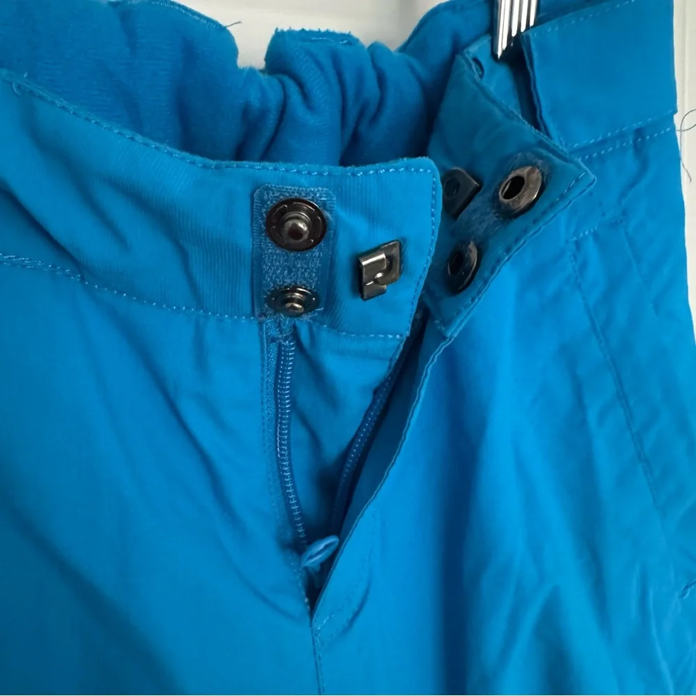 Quiksilver Vibrant Blue snow pants boys ski snowboarding utility cargo size 8 M